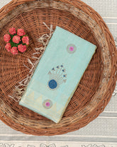 SC3412 - Linen Saree With Multi Stone